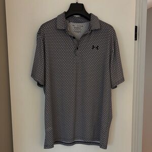 Men's UA Black and White Golf Shirt
